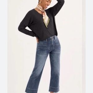 CAbi Women's Dark Blue Flare Jeans